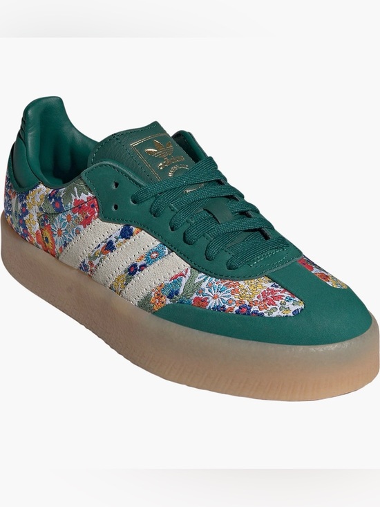 adidas Shoes - Adidas Sambae Liberty London Collegiate Green Floral Sambas 7 JH7289